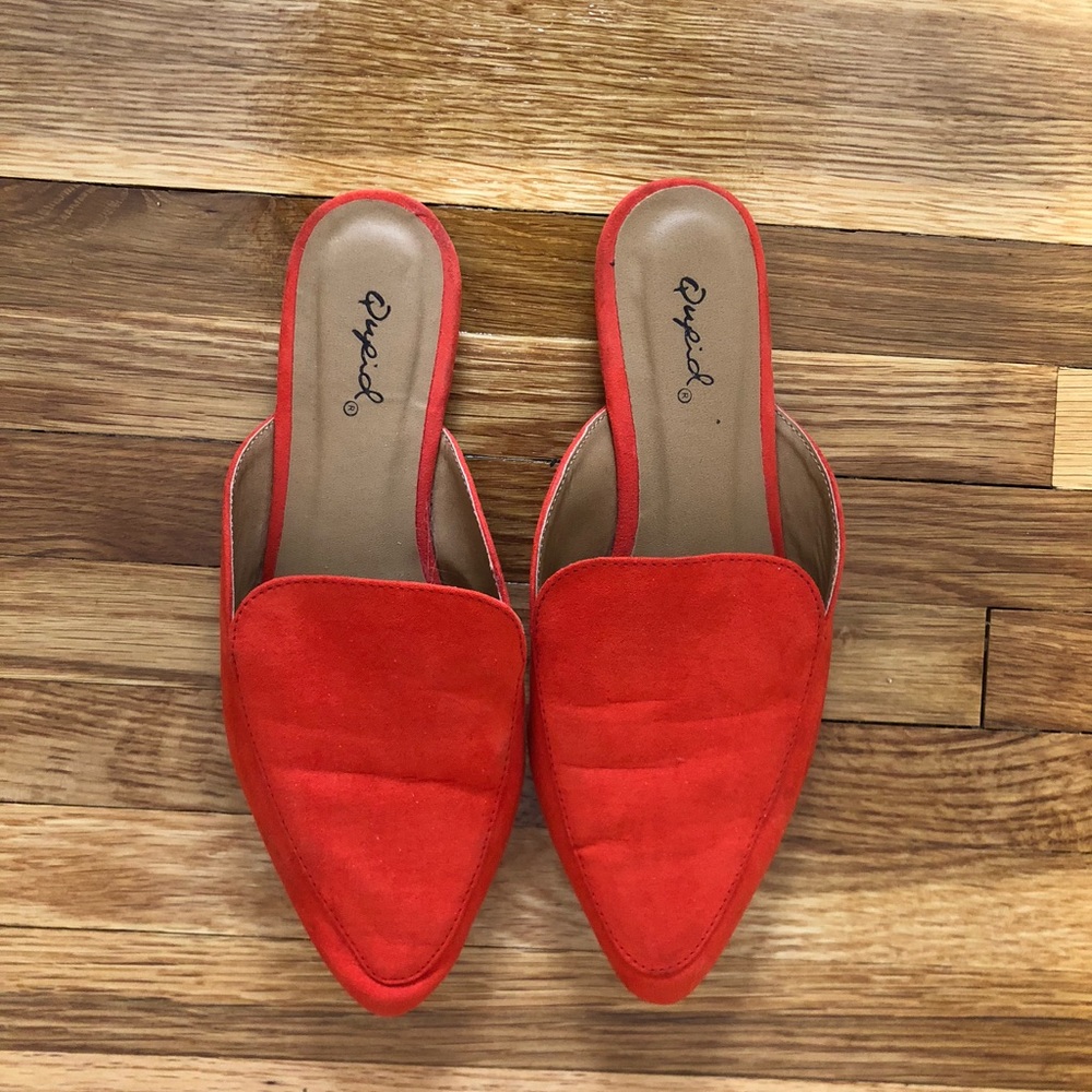 Qupid Red Flats